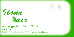 ilona mair business card